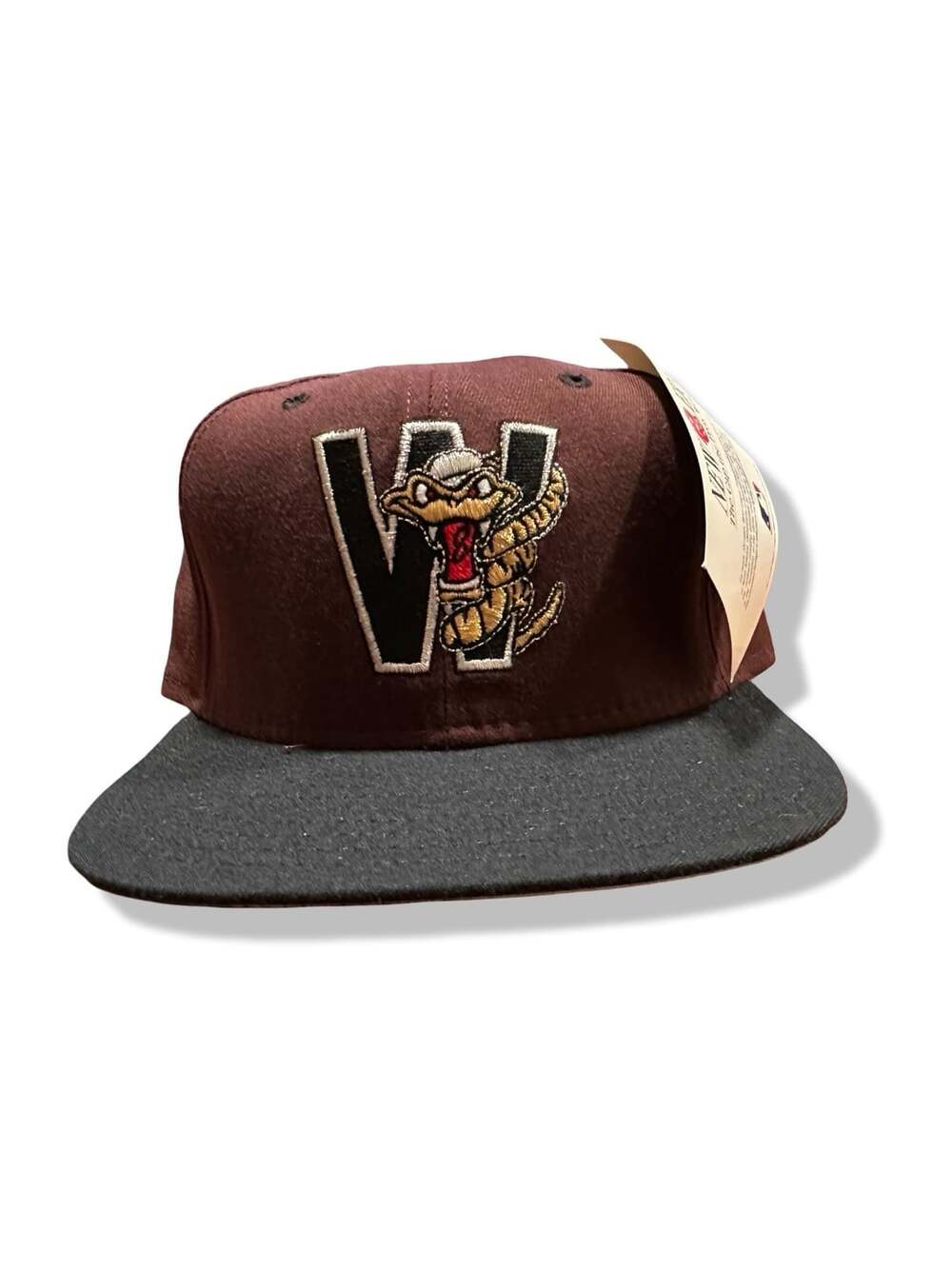 🚨 DEADSTOCK NWT Vintage 90s Wisconsin Timber Rattlers Snapback Hat MiLb🚨